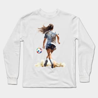 Girl Soccer Player Long Sleeve T-Shirt